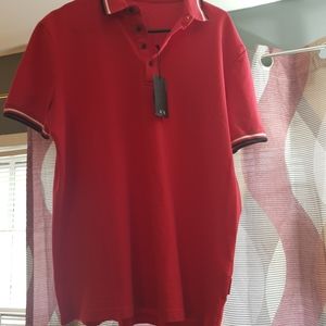 Red polo Armani exchange shirt